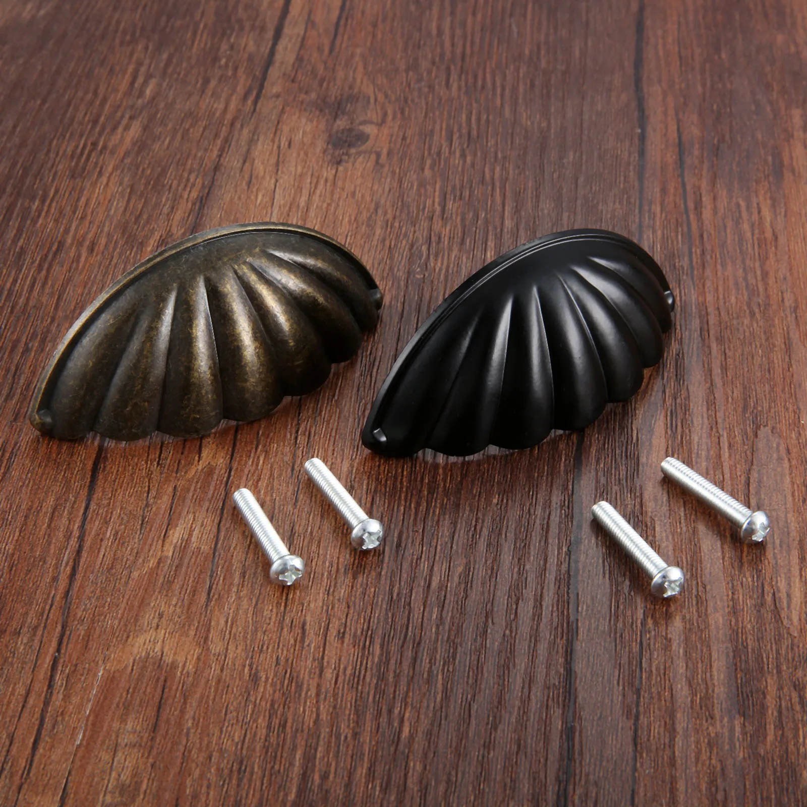 Furniture Rotating Hardware - 1pc Alloy Shell Shape Handle Semicircle