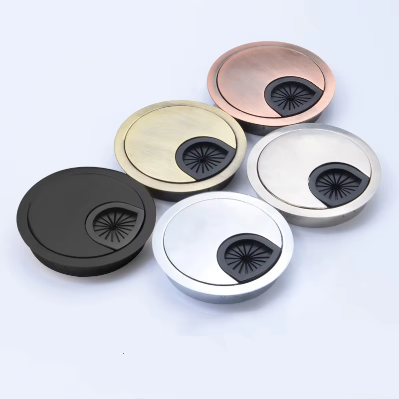 Furniture Hardware Outlet - Zinc Alloy Round Wire Hole Cover