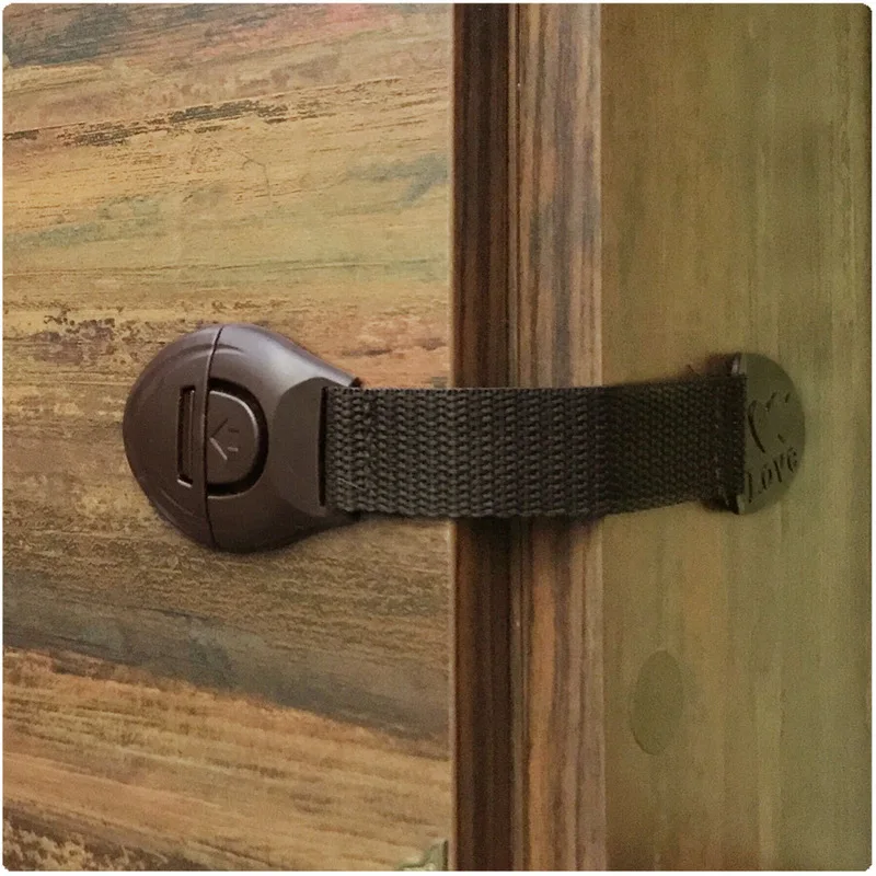 5pcs/lot Brown Cabinet Safety  - огляд і ціна Furniture Hardware Tools