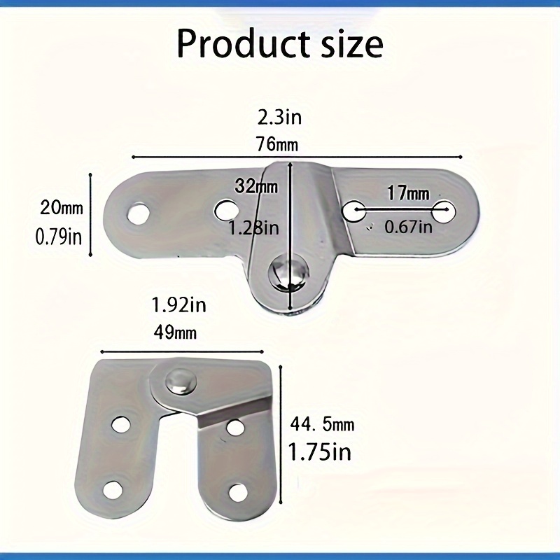 2PCS Ladder Folding Hinges Rot - огляд і ціна Furniture Rotating Hardware