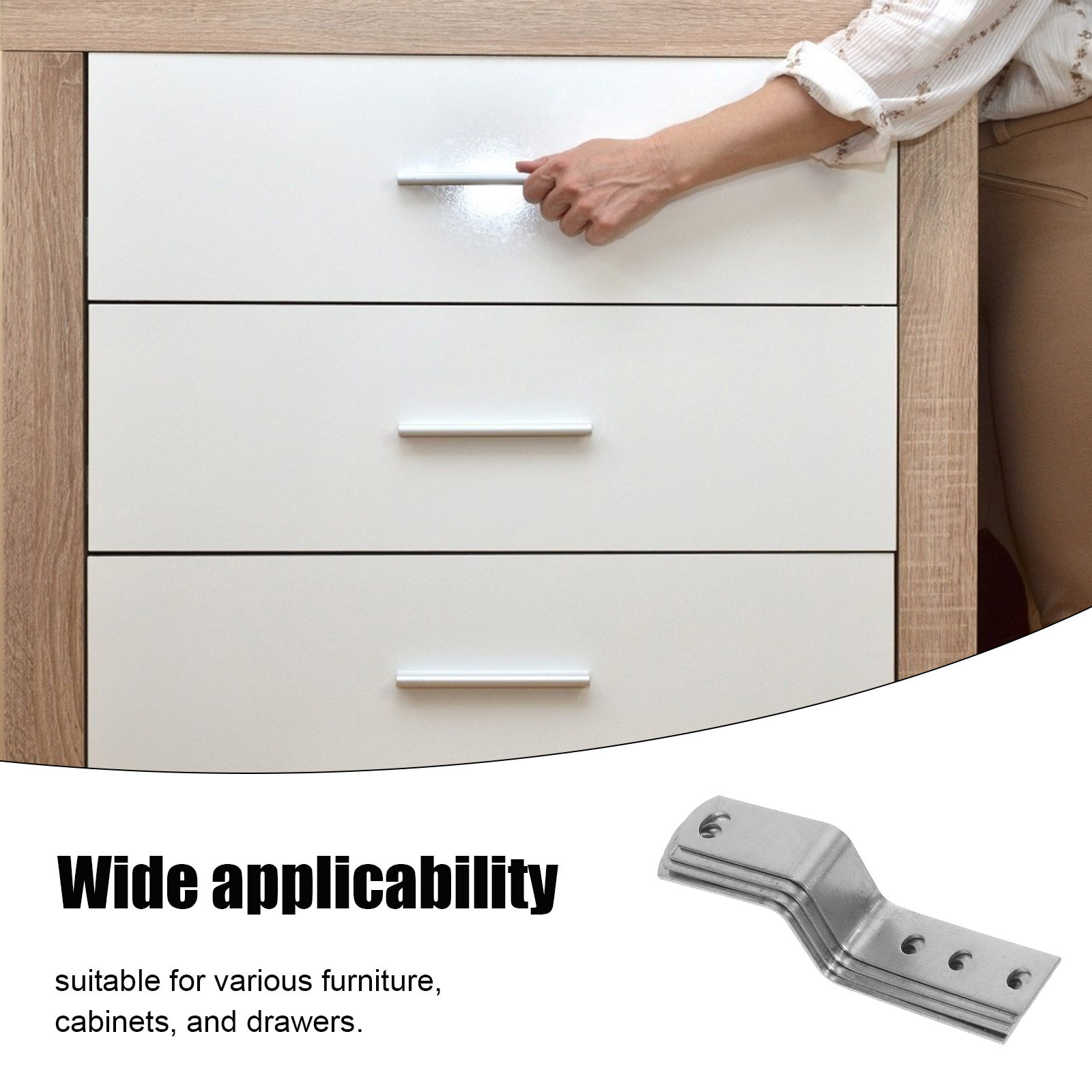 4Pcs Z Shaped Drawer Lock Head - огляд і ціна Furniture Hardware Photos