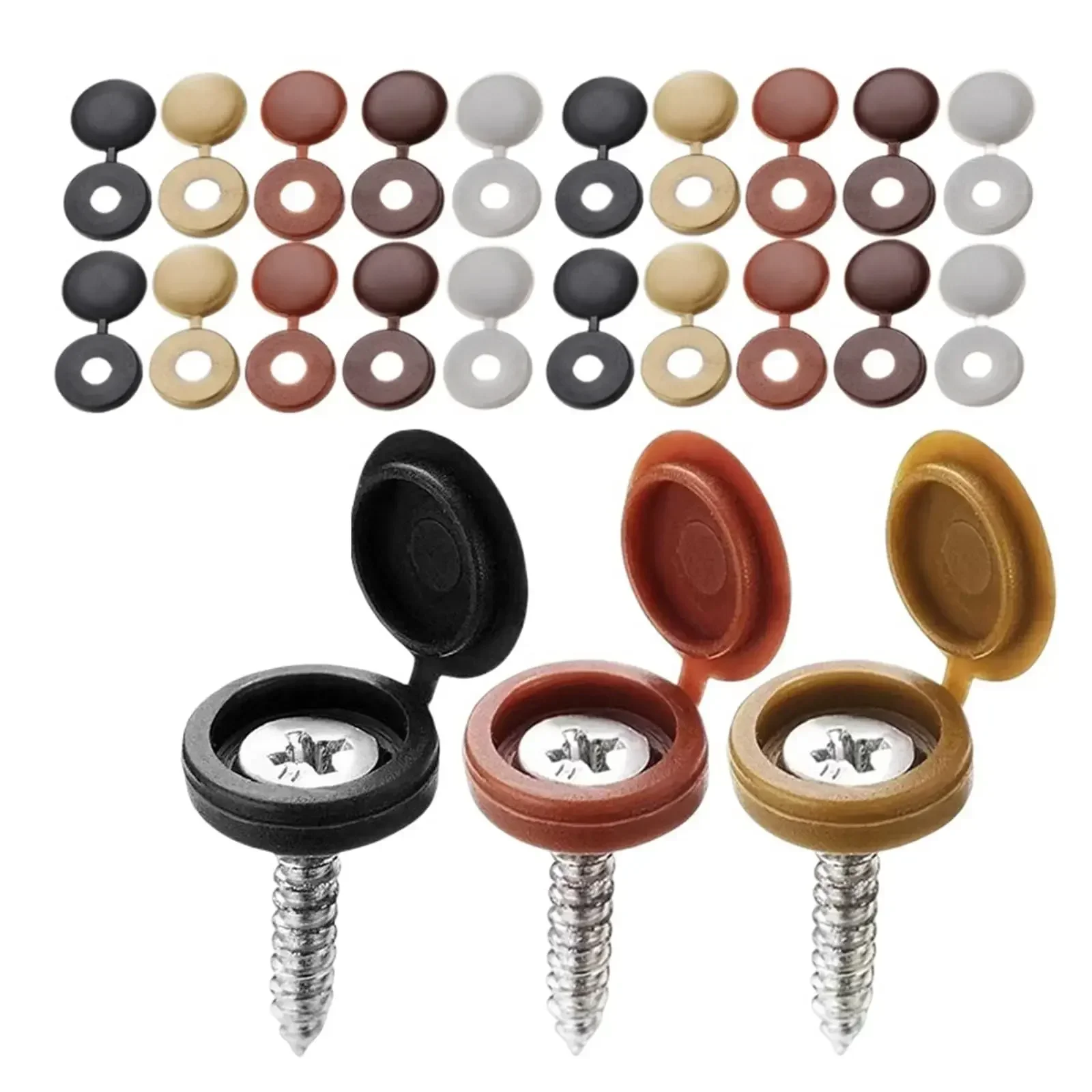 Hinged Plastic Screw Cap Cover - огляд і ціна Furniture Hardware Nut