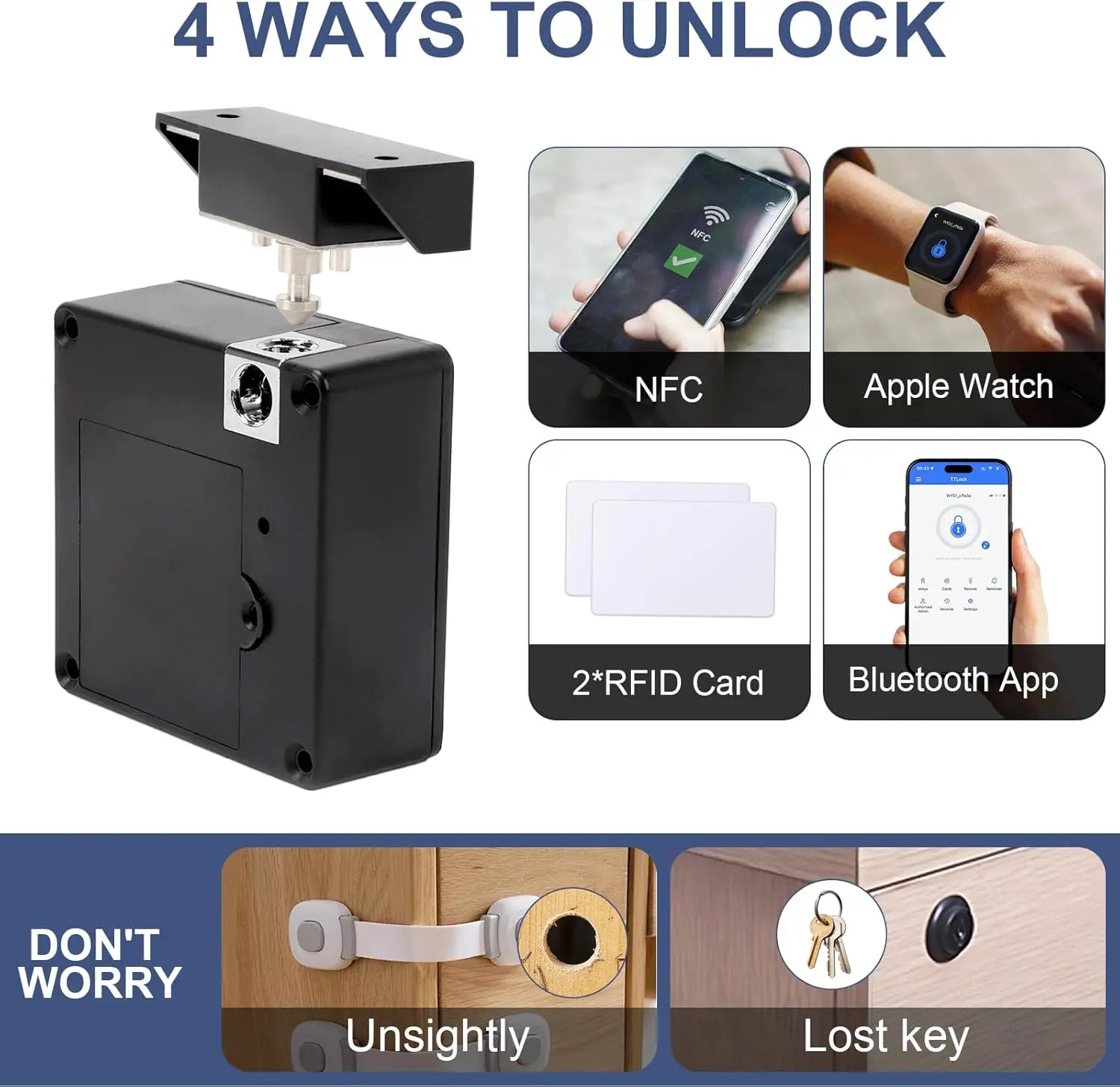Mobile phone NFC smart locker  - огляд і ціна Furniture Hardware Tools