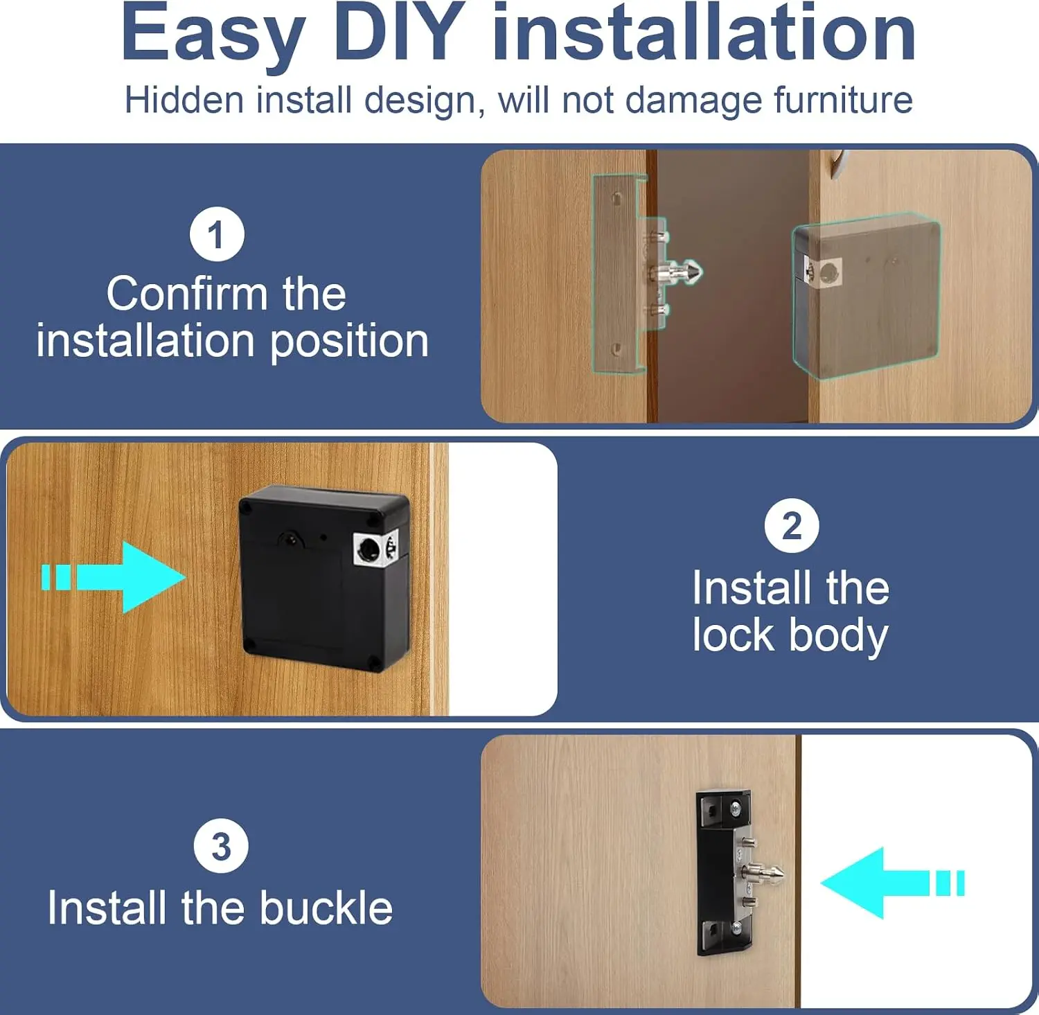 Mobile phone NFC smart locker  - огляд і ціна Furniture Hardware Tools