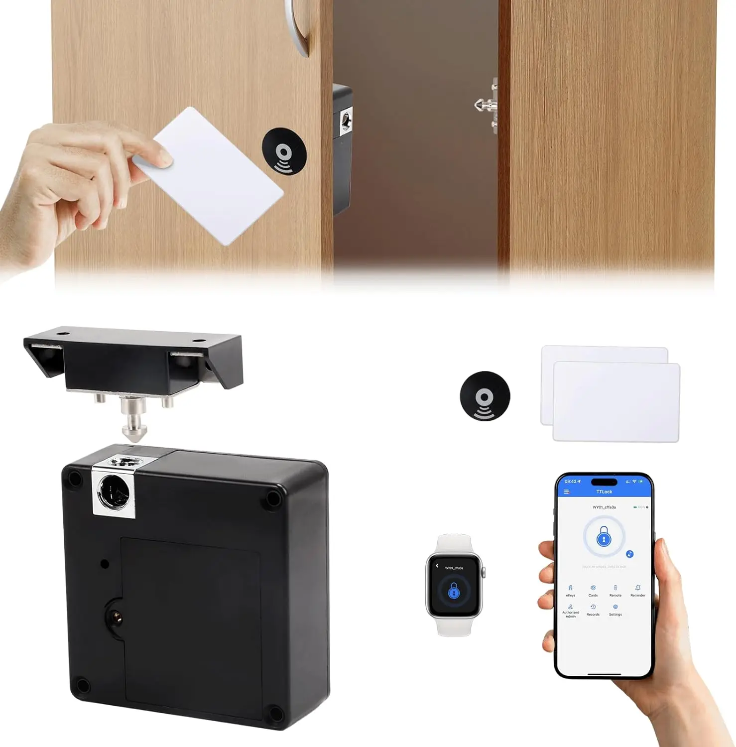 Mobile phone NFC smart locker  - огляд і ціна Furniture Hardware Tools