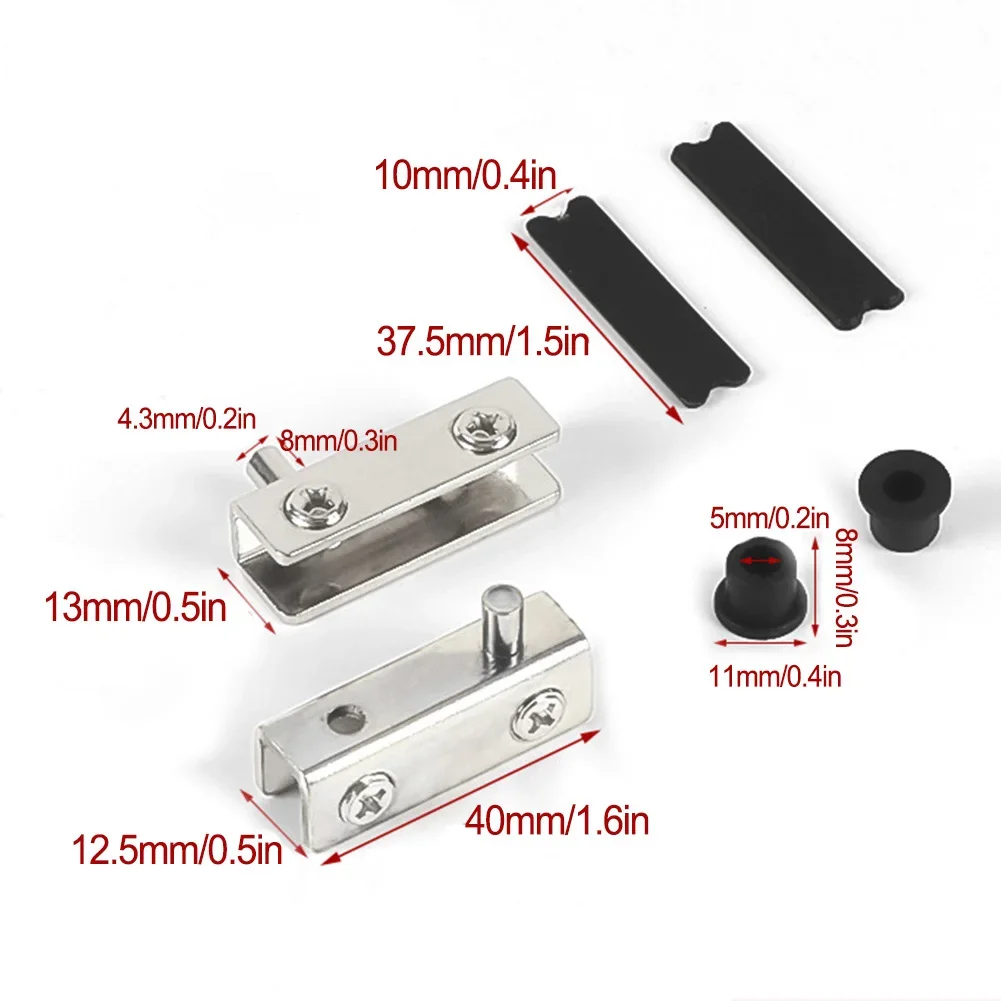 2Pcs Glass Pivot Hinge Rotatio - огляд і ціна Furniture Rotating Hardware