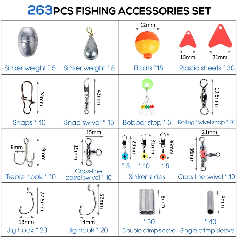 263pcs Outdoor Fishing Accesso - огляд і ціна Furniture Hardware Jig