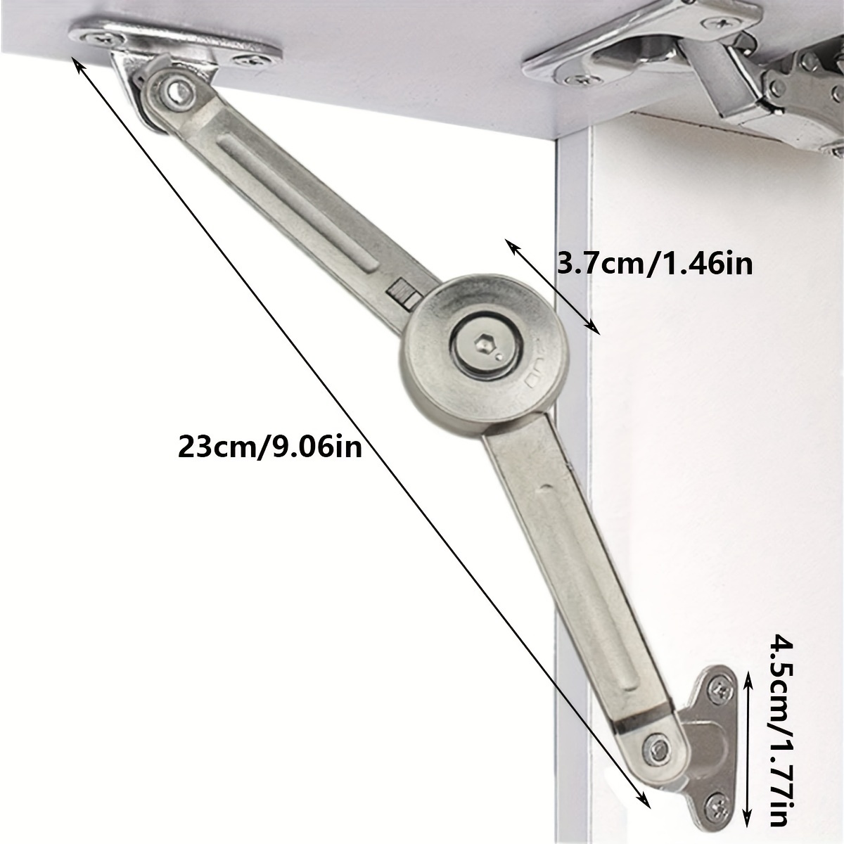 Lid Support Hinge in Satin Nic - огляд і ціна Soft Close Hinge