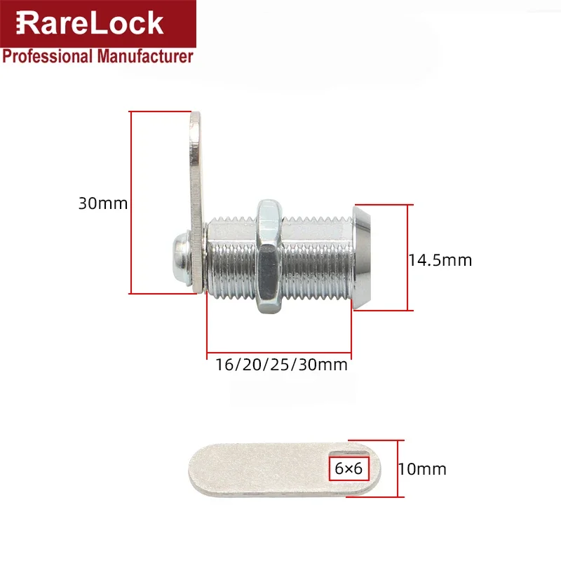 Mini Cam Lock with 2 Keys Diam - огляд і ціна Furniture Hardware Cam Lock