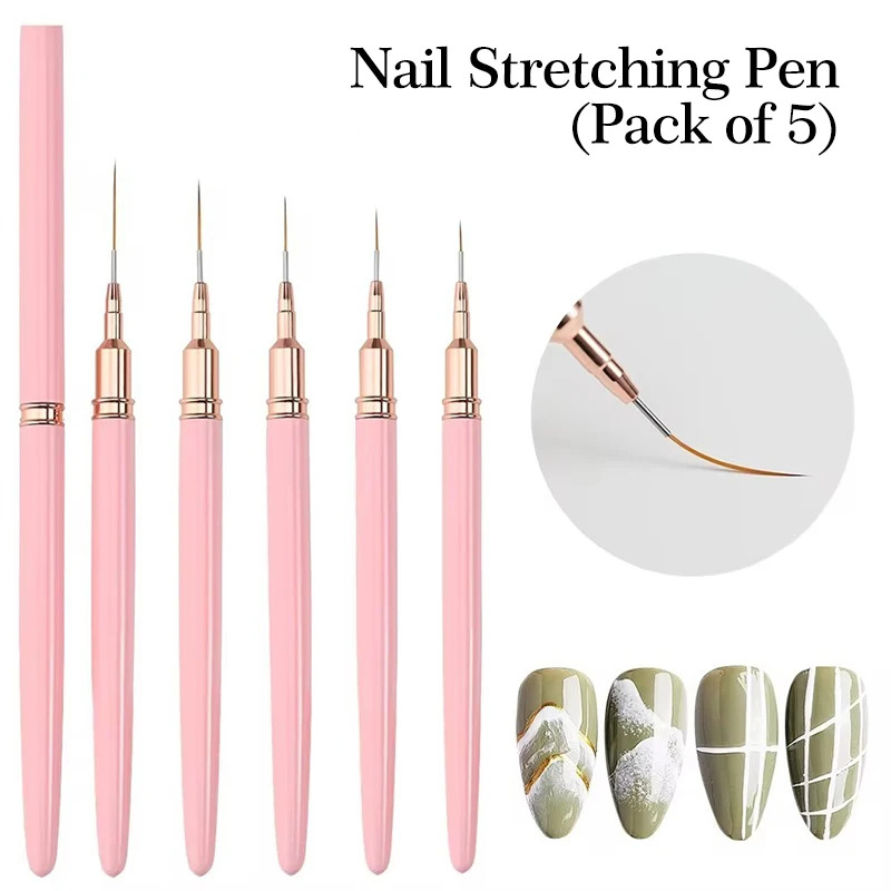 5PCS Nail Art Liner Brush Set  - огляд і ціна Furniture Hardware Nails